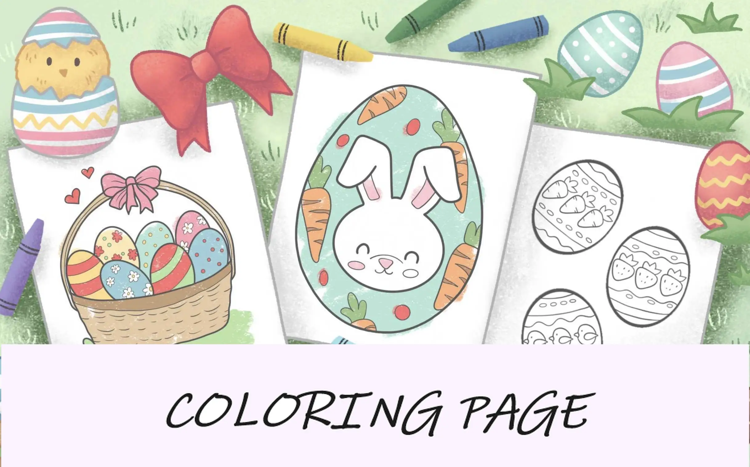 dibujos para colorear de pascua imagen destacada