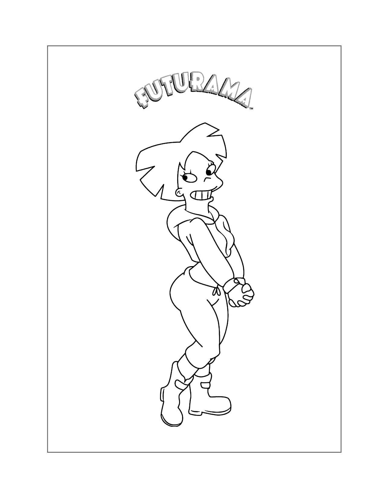 Amy Wong Futurama Coloring Page