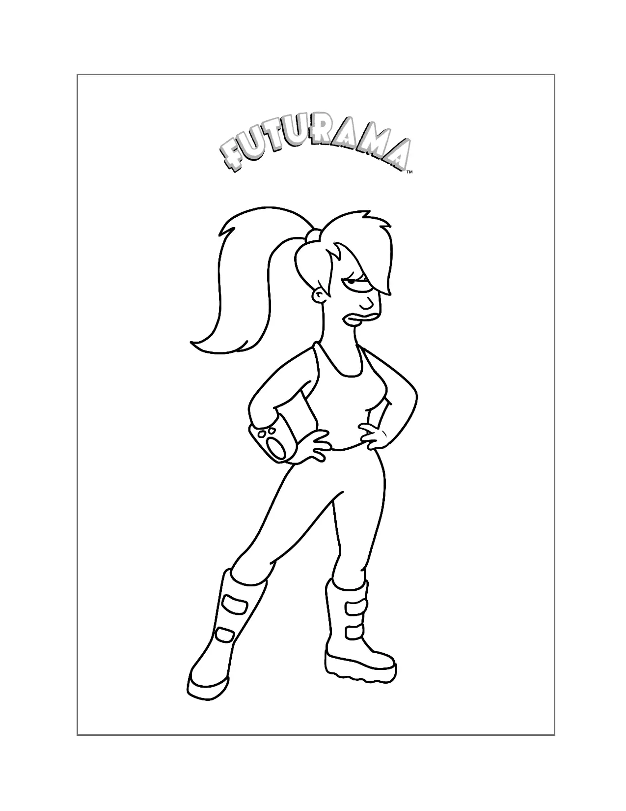Lela Futurama Coloring Pages