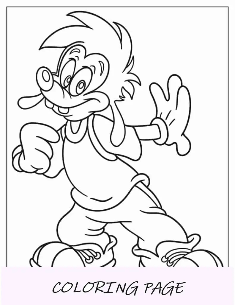Folha para colorir fácil do jovem Max