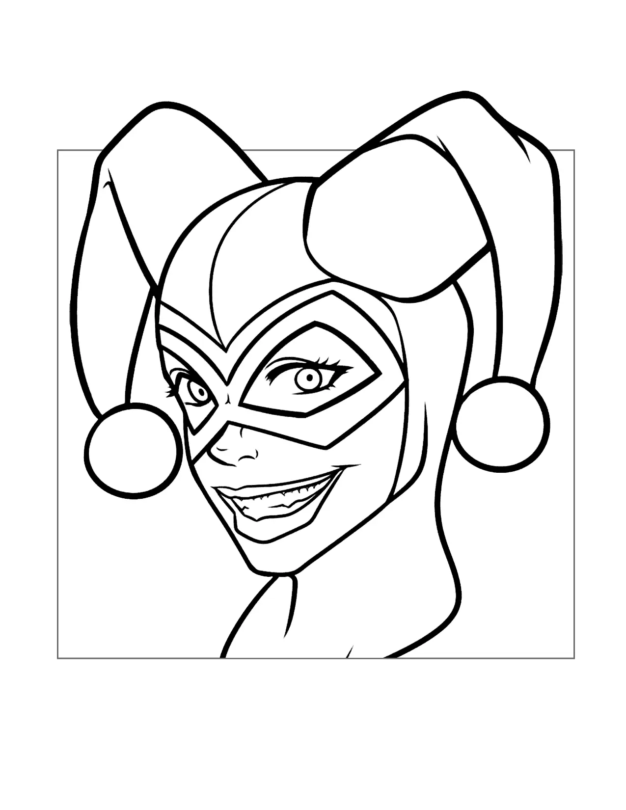 Harley Quinn Coloring Pages