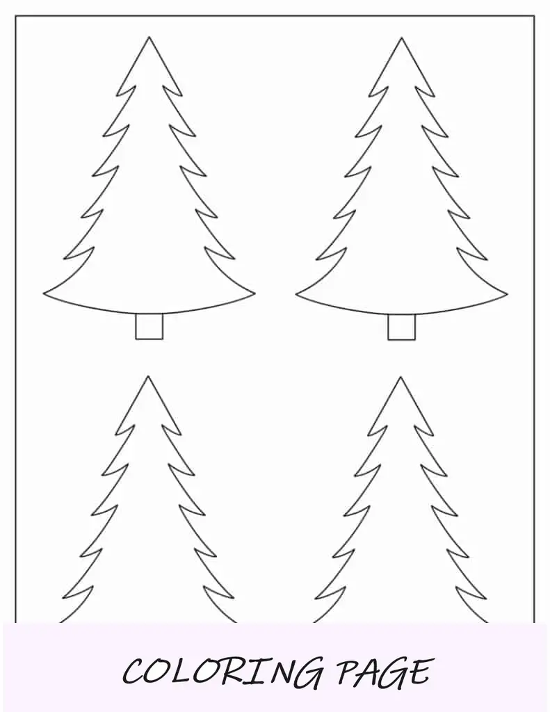 Modelo de árvore de Natal de pinheiro pequeno