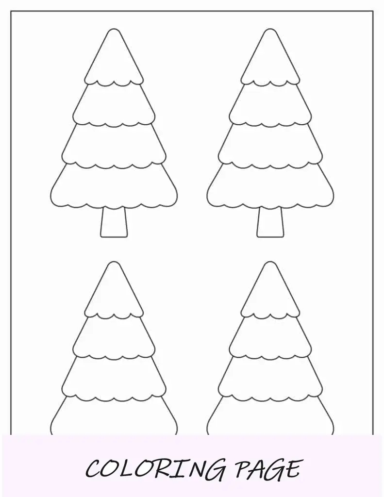 Modelo de árvore de Natal pequena em camadas