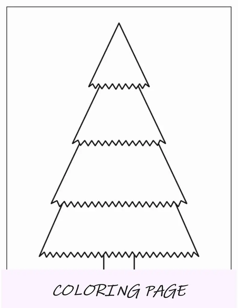 Modelo de árvore de Natal de duas meias páginas e quatro camadas