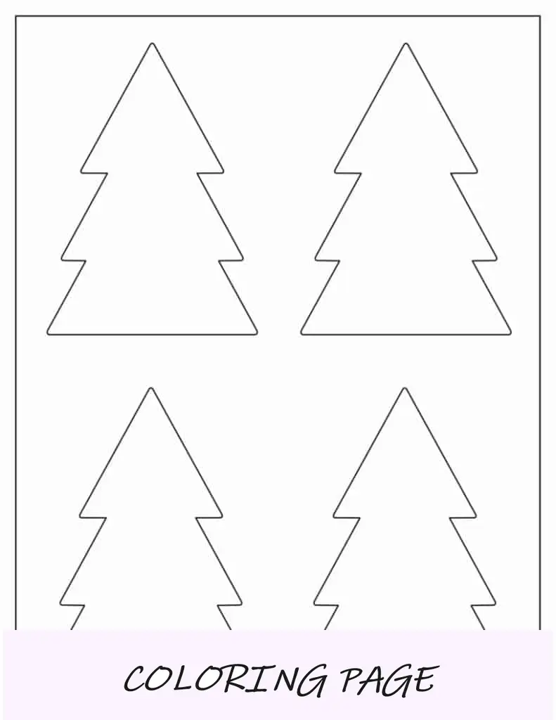 Modelo pequeno e básico de árvore de Natal