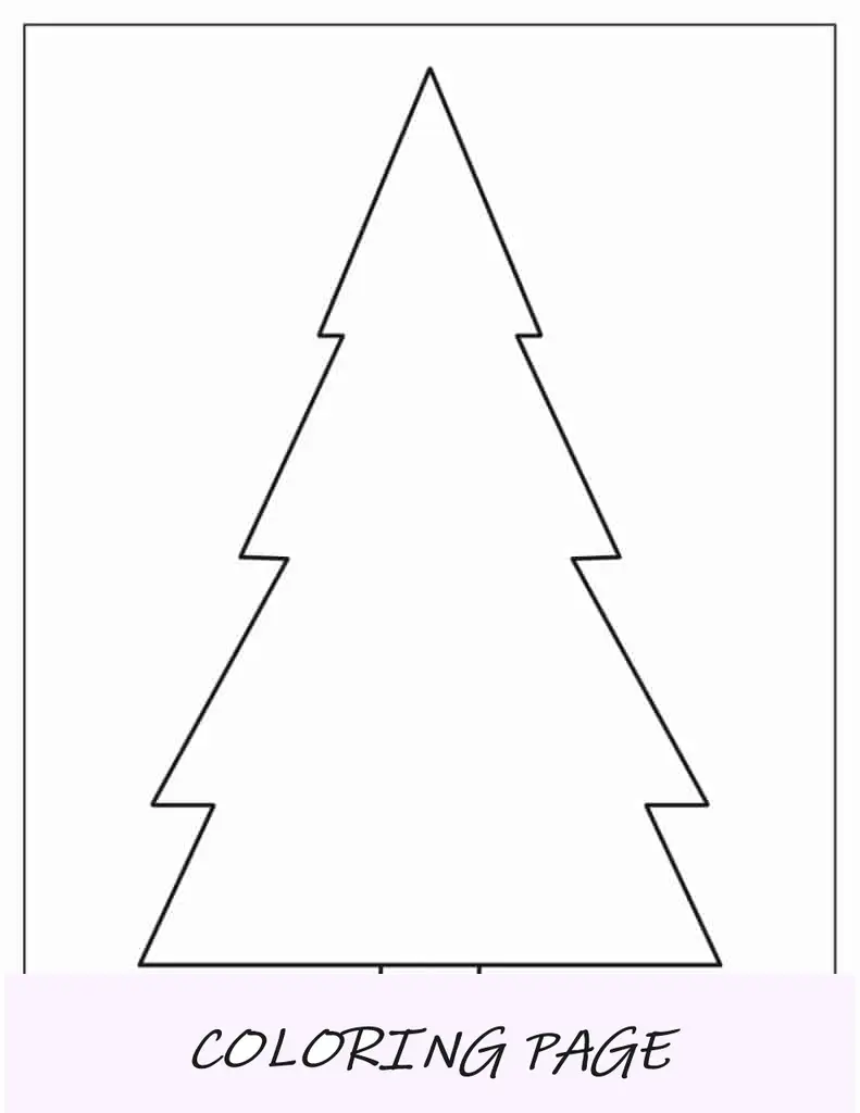 Modelo de árvore de Natal com duas pontas de meia página