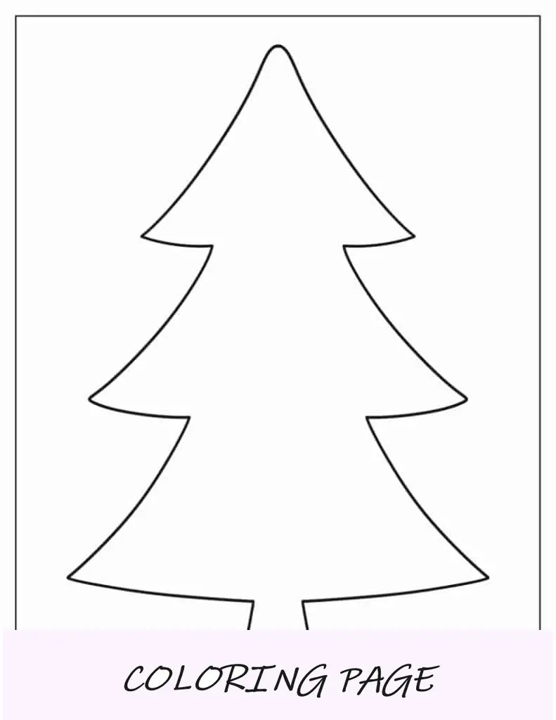 Modelo de árvore de Natal padrão de duas meias páginas