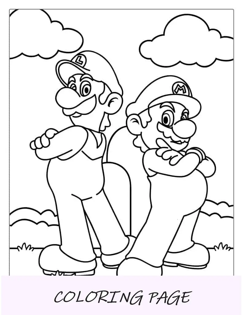 Dibujos Para Colorear De Mario Bros.