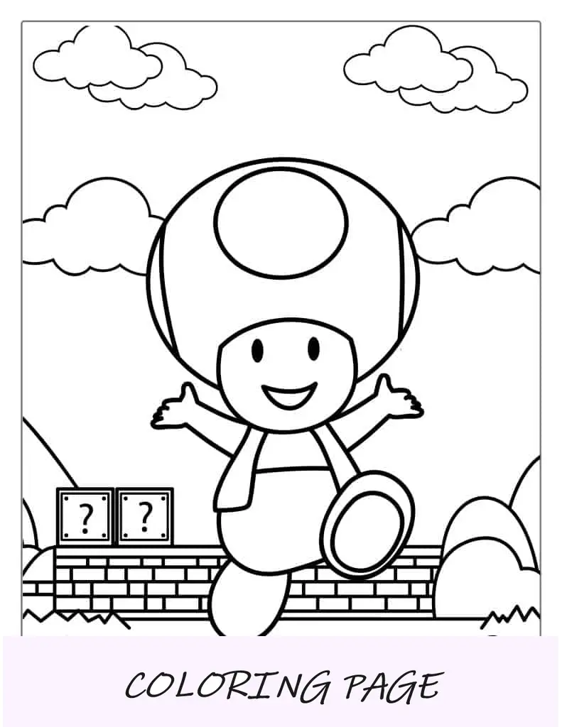 Waluigi y Wario para colorear