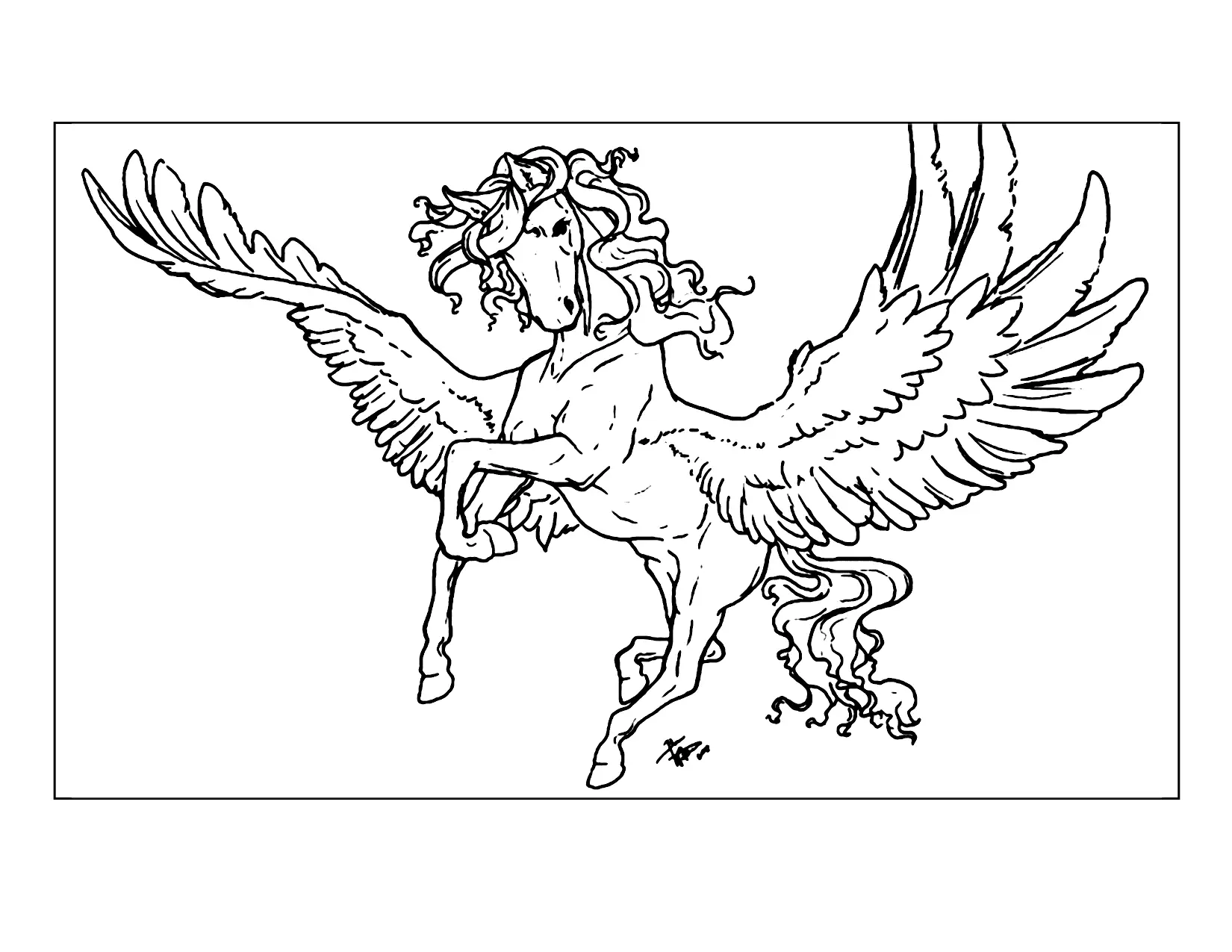 Pegasus Coloring Pages