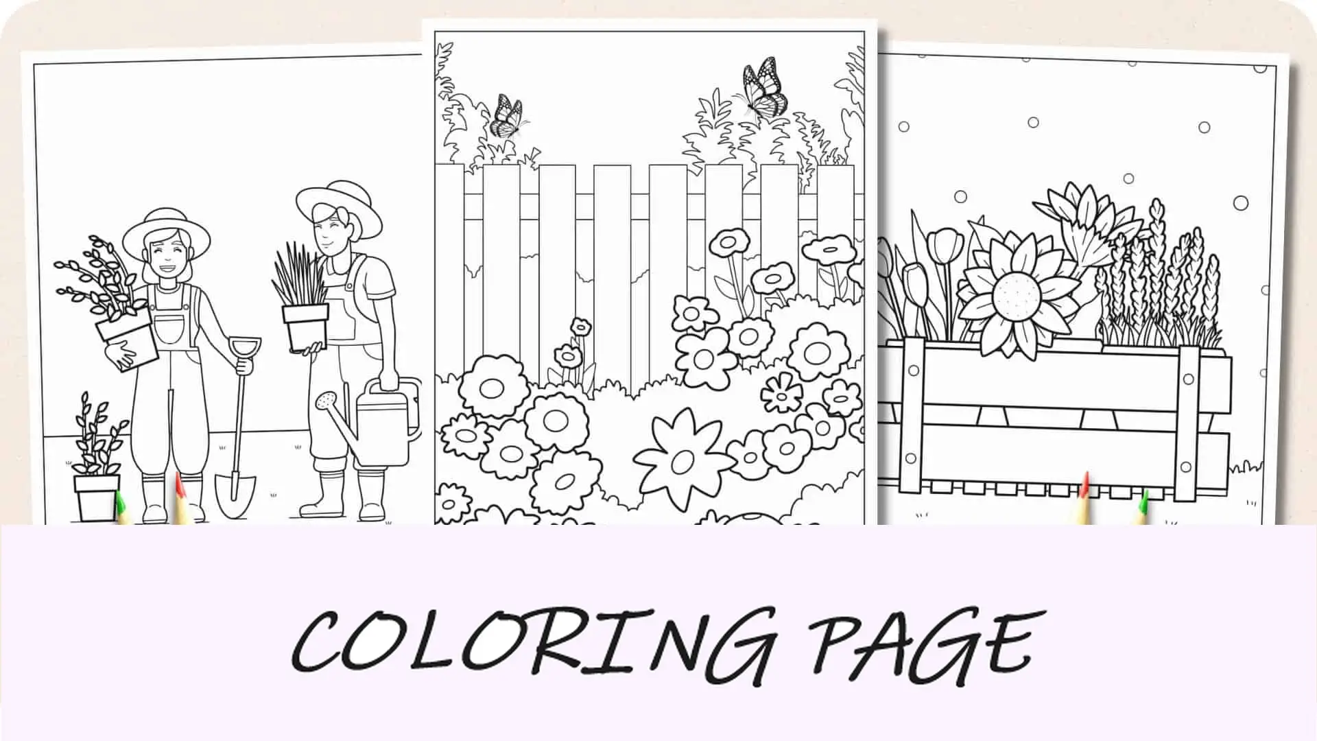 Páginas para colorear de jardín Imagen destacada_2