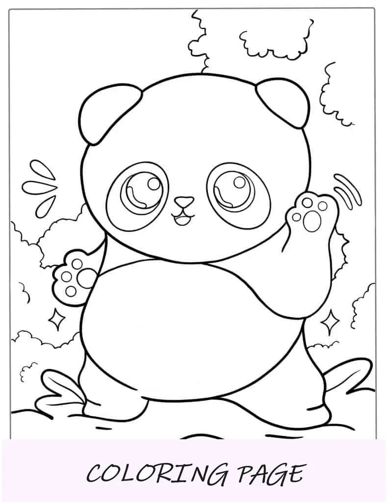 Bebê Po do Kung Fu Panda para colorir_