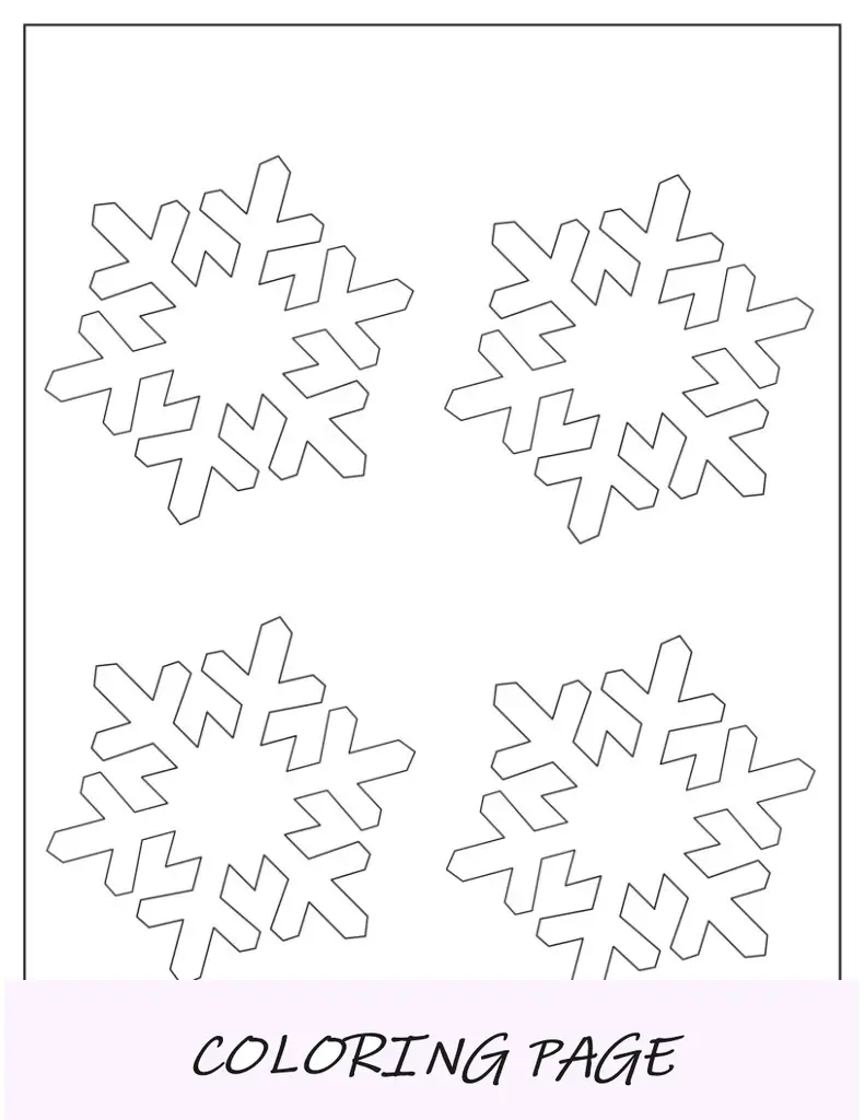 Modelo pequeno de floco de neve estrela hexagrama de duas meia página