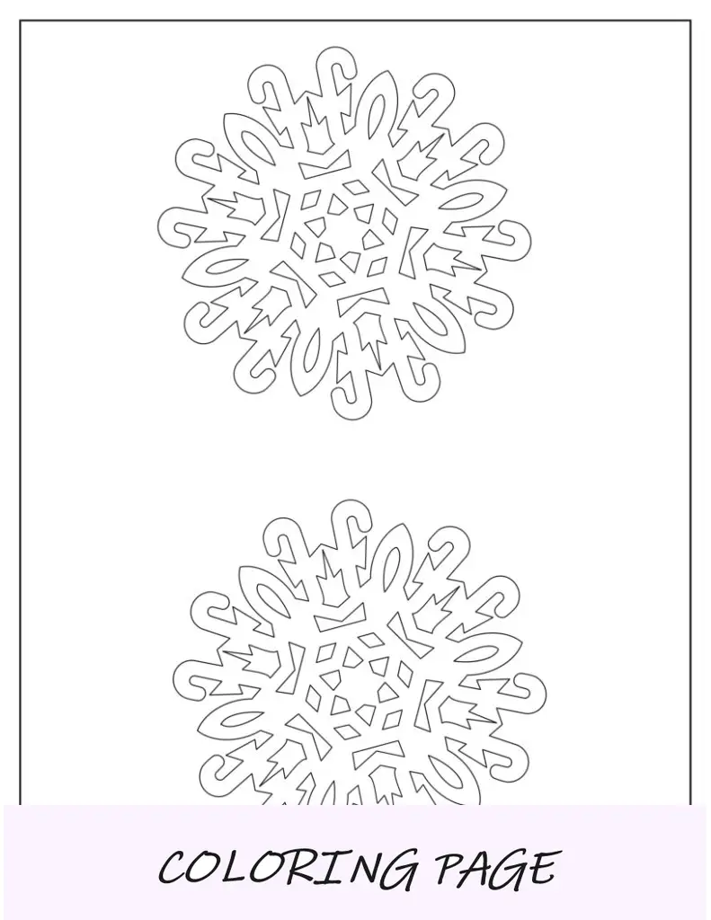 Floco de neve com padrão de bastão de doces médio