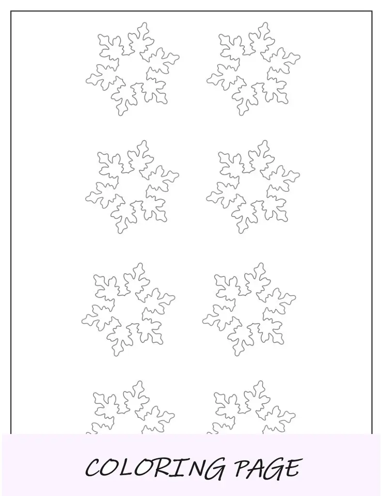 Modelo de floco de neve com padrão de lótus de página inteira