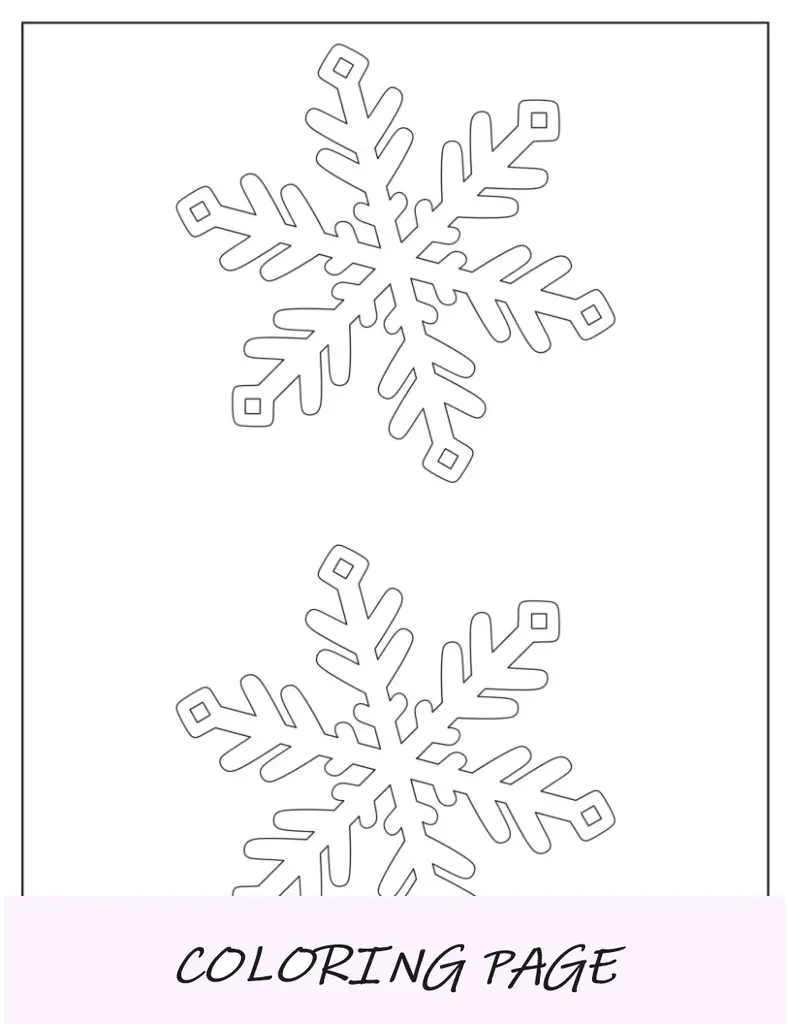 Modelo de floco de neve estelar de samambaia média