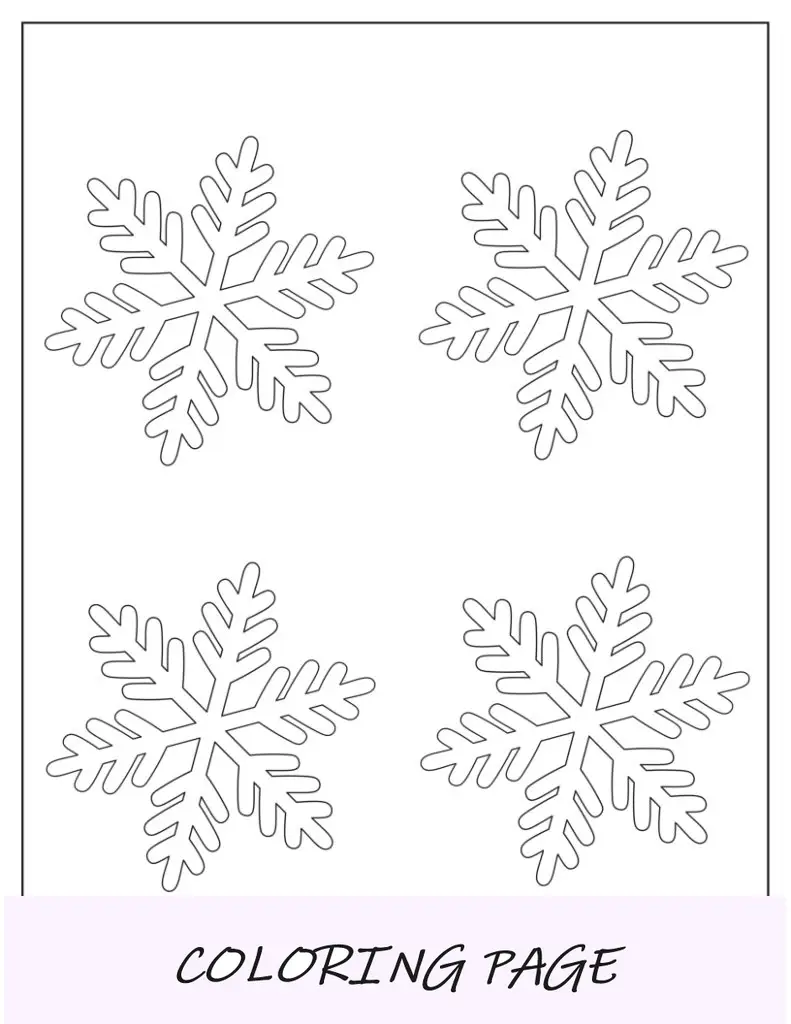 Modelo de flocos de neve pequenos com agulhas de samambaia