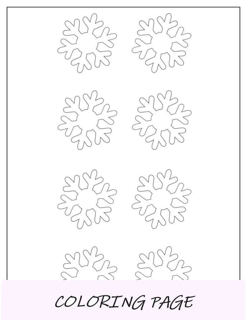 Modelo de floco de neve de cristal de página inteira