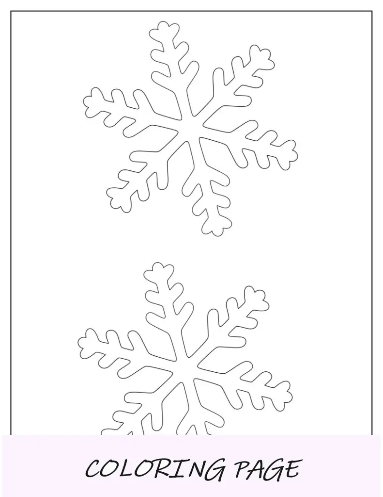 Modelo de floco de neve médio básico