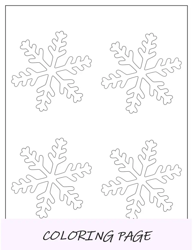 Modelo de floco de neve básico pequeno