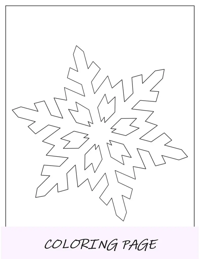 Floco de neve com padrão de flor de cerejeira de meia página