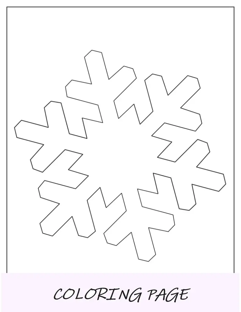 Modelo de padrão de floco de neve pontiagudo de duas meias páginas
