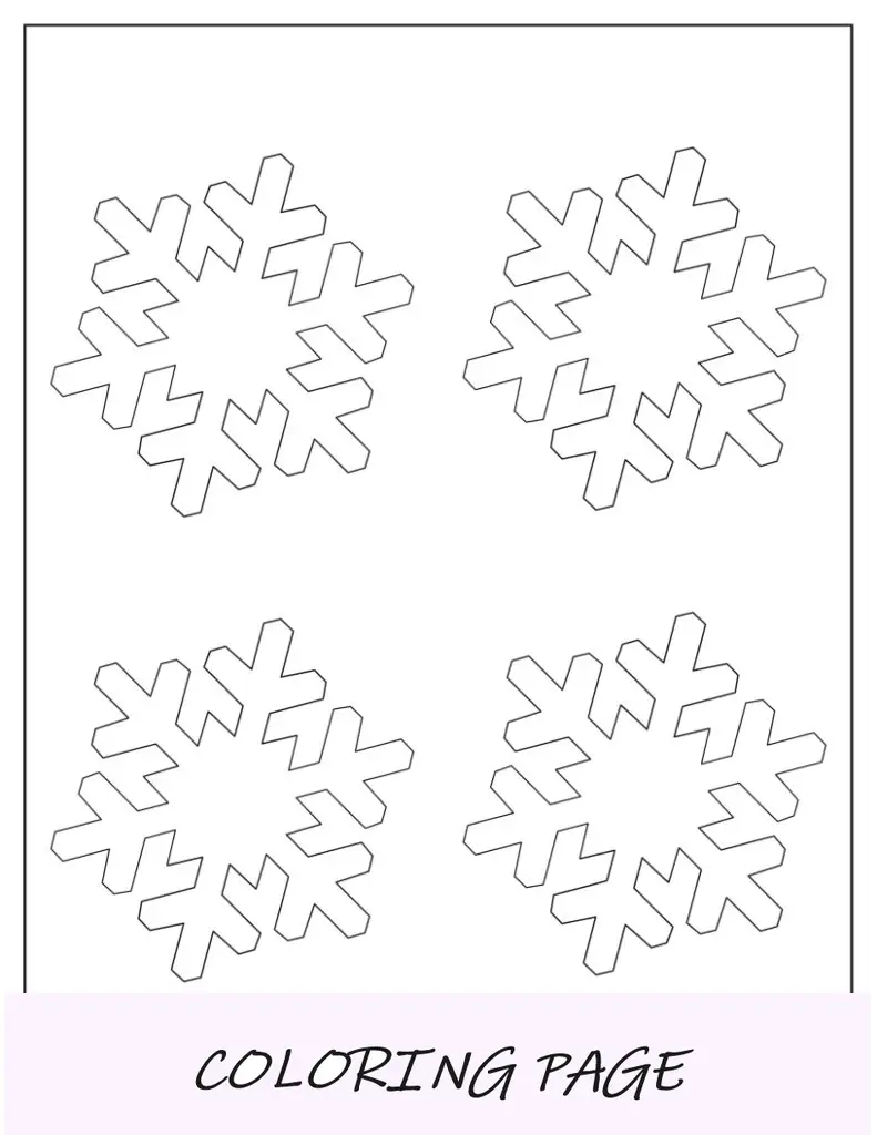 Modelo de padrão de floco de neve pontiagudo pequeno
