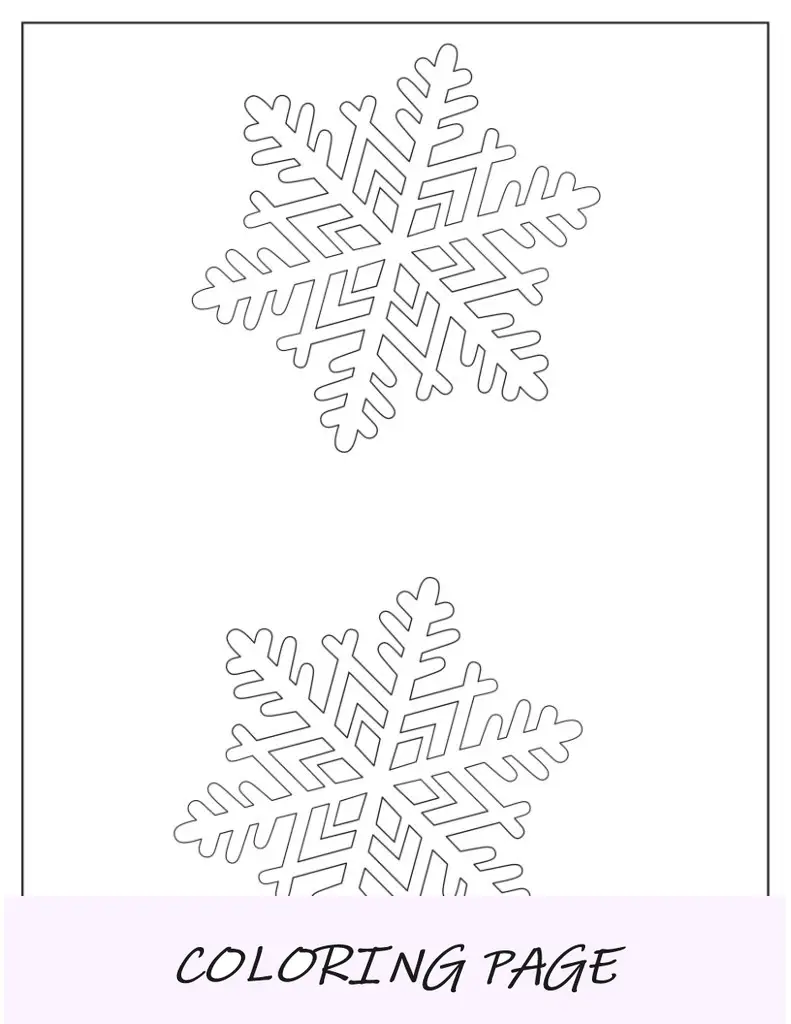 Modelo de floco de neve tradicional médio
