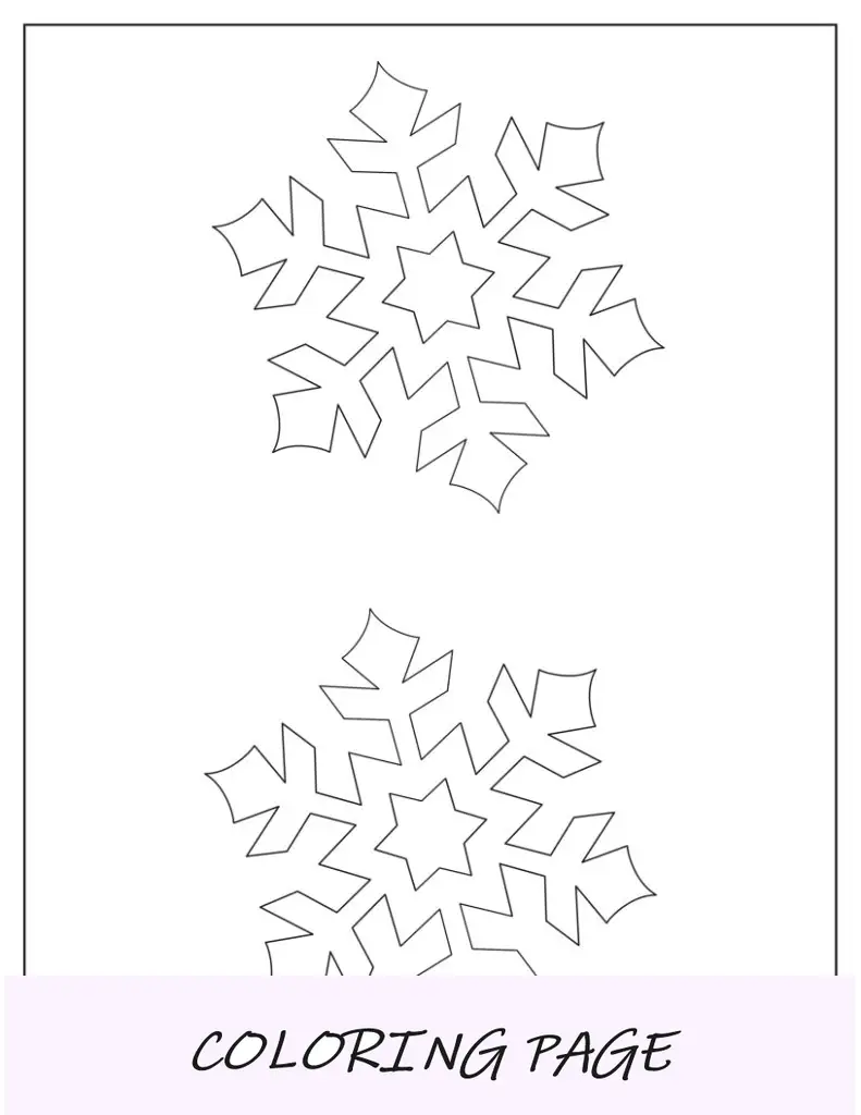 Modelo de floco de neve médio simples