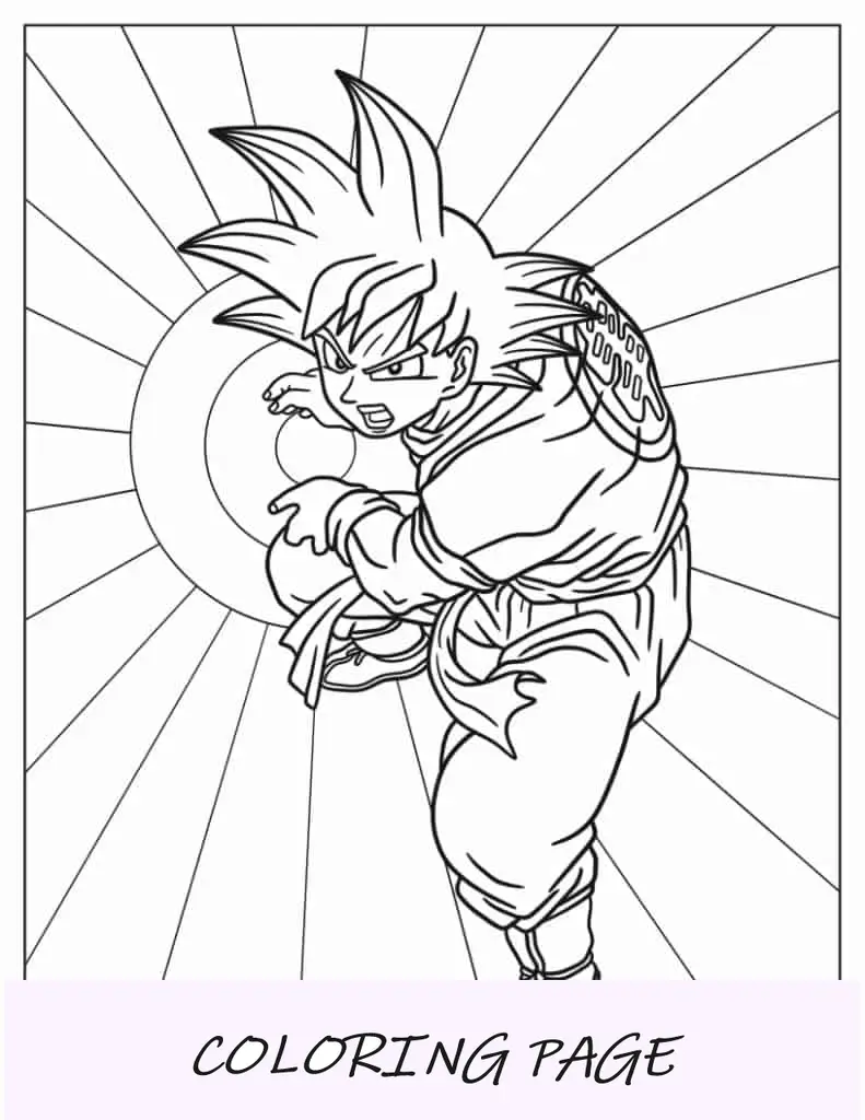 Goku fa l'onda Kamehameha