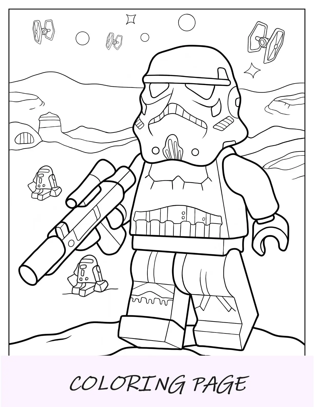 Lego Star Wars Para Colorear De Star Wars Stormtrooper Con Blaster