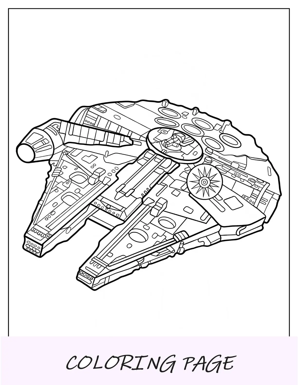 Lego Star Wars Para Colorear Halcón Milenario