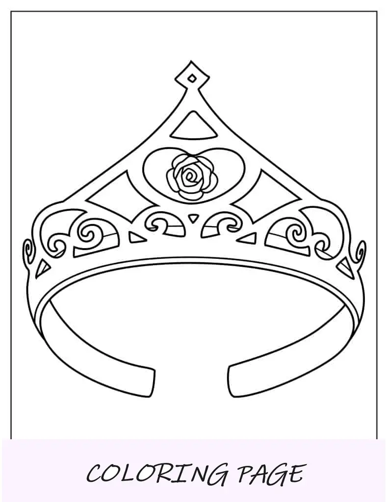 Pagina da colorare di Belle Corona
