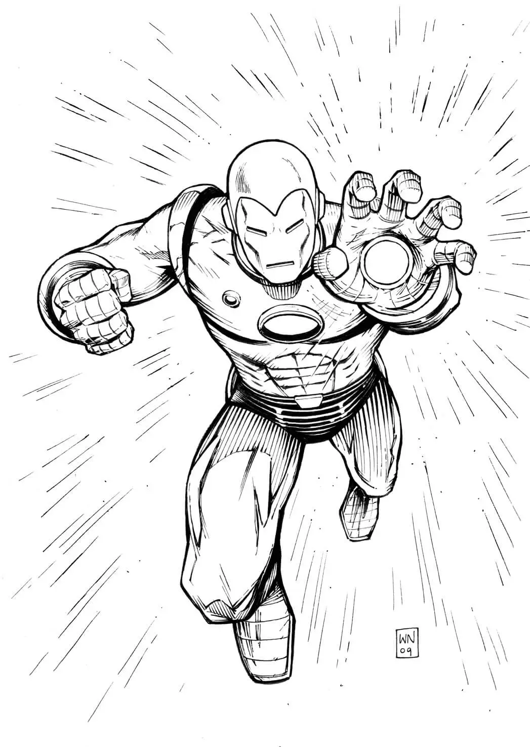Superhero Coloring Pages Iron Man