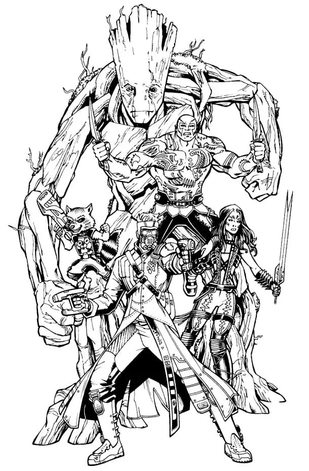 Superhero Coloring Pages Guardians Of The Galaxy