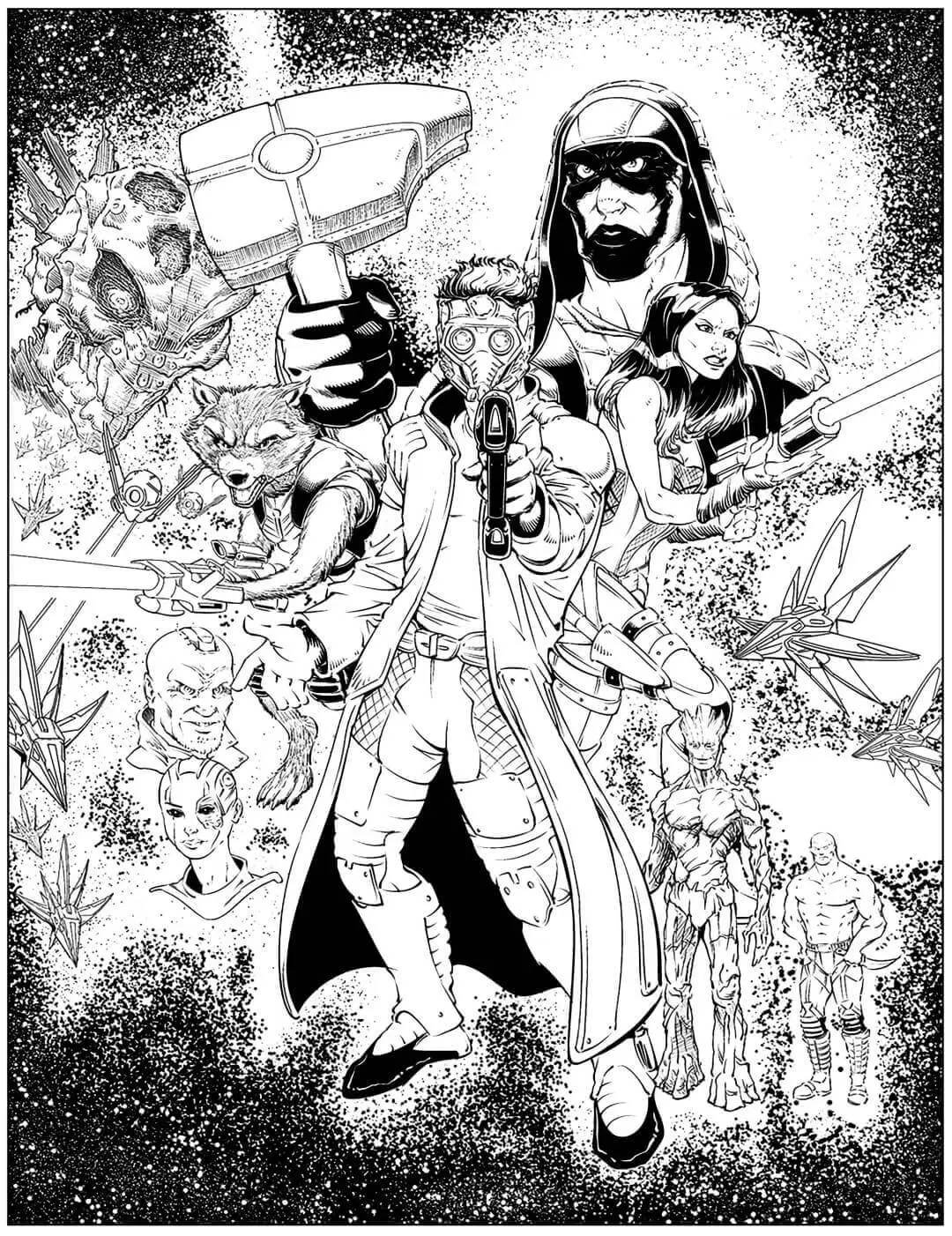 Superhero Coloring Pages Guardians