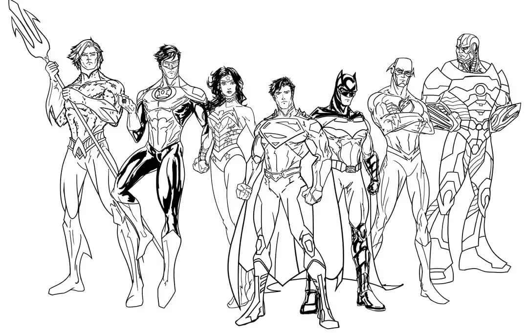 Superhero Coloring Pages Dc