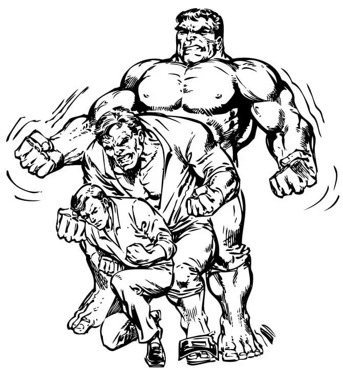Superhero Coloring Pages Banner To Hulk
