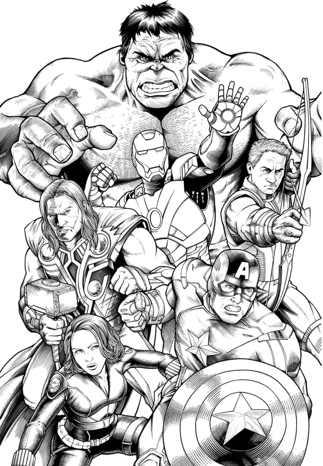 Avengers Superhero Coloring Pages