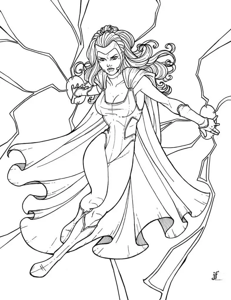 Superhero Coloring Pages Storm