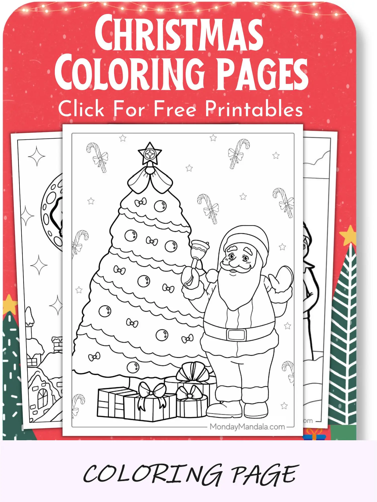 Páginas para colorir de Natal para impressão de Natalv2