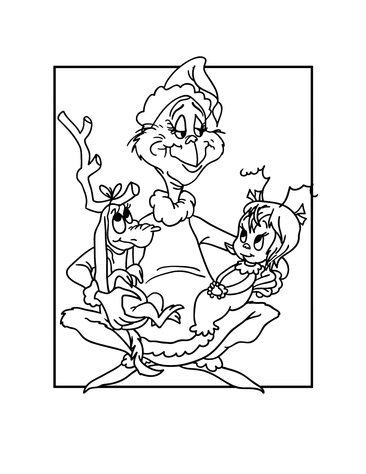 Grinch And Cindylou Coloring Page