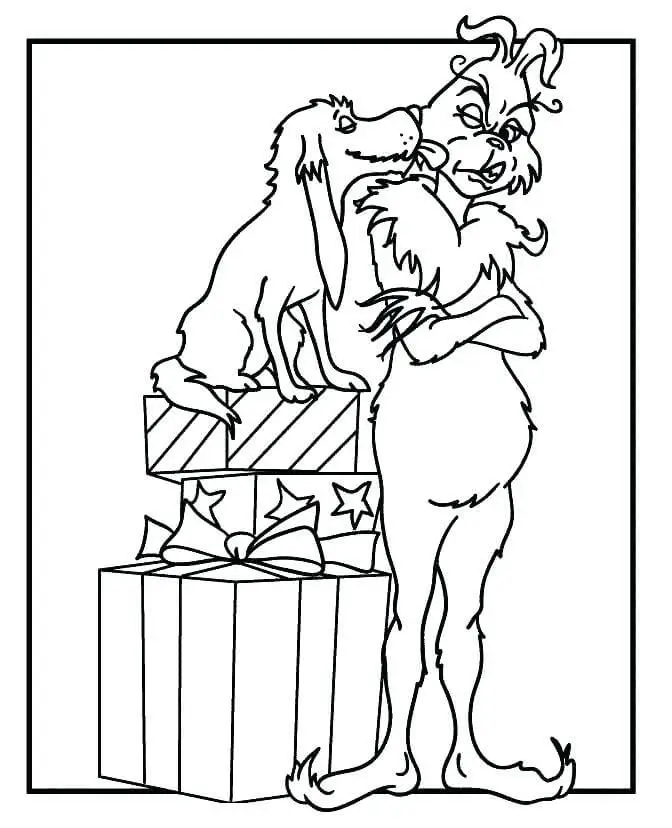 Sly Grinch Coloring Page
