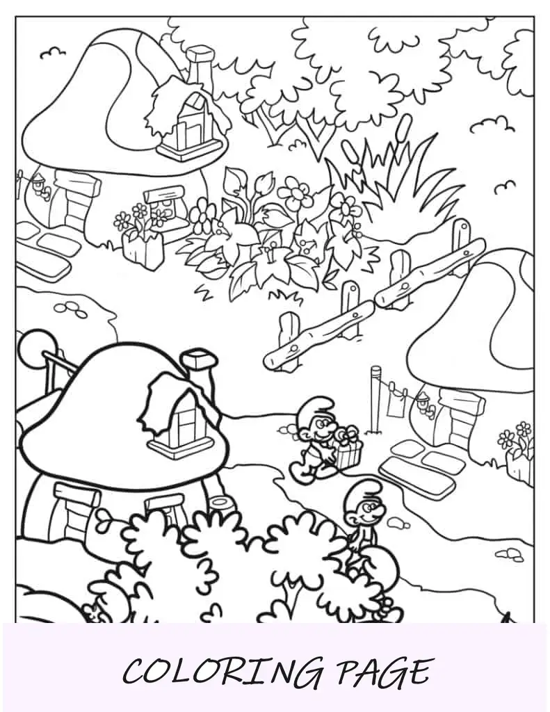 Bruxa Smurfette com Caldeirão