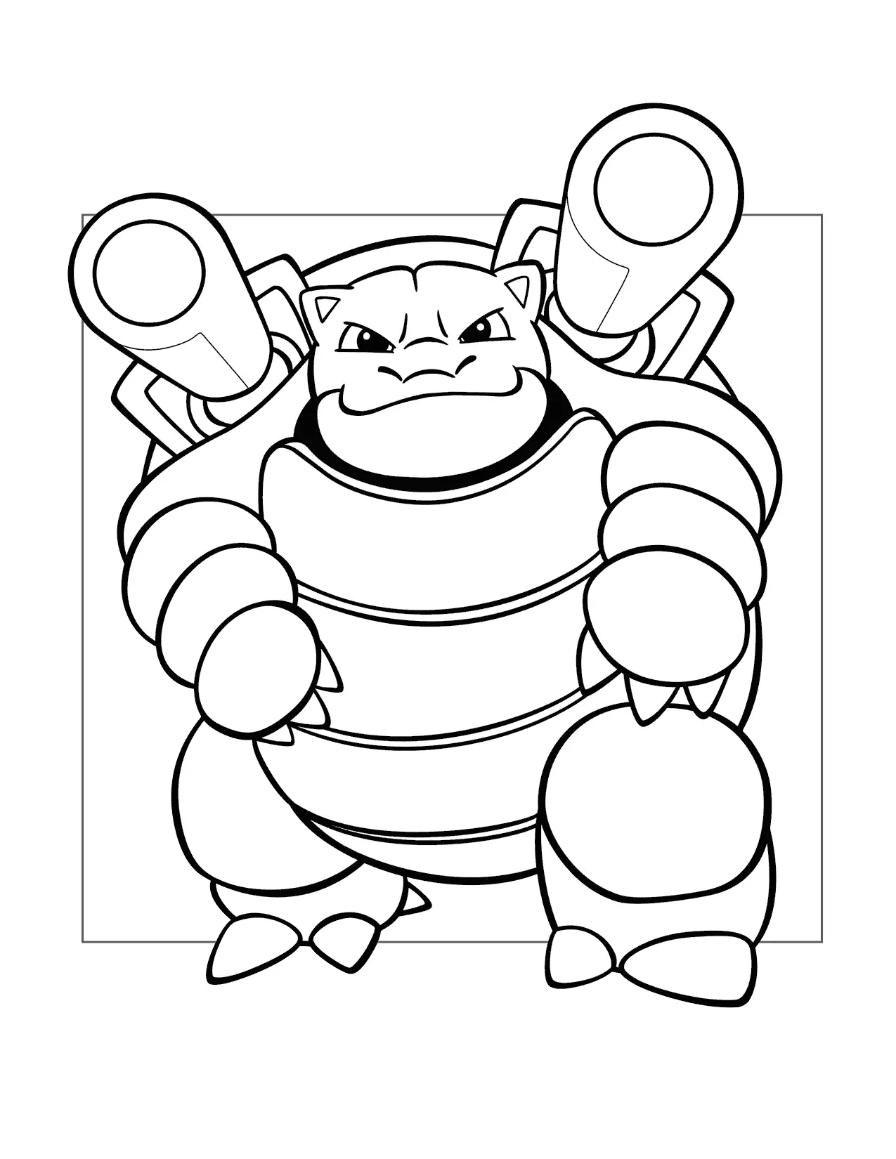 Blastoise Pokemon Coloring Page