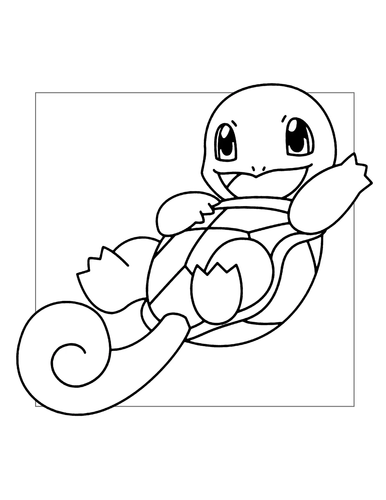 Squirtle Coloring Page