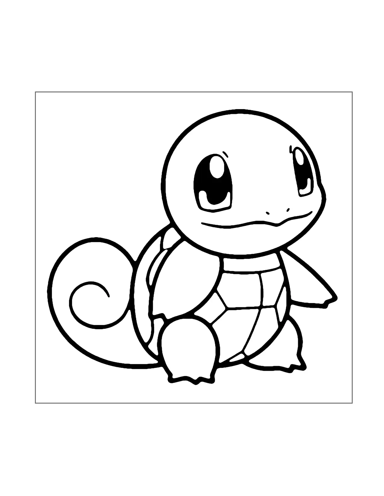 Squirtle Coloring Pages