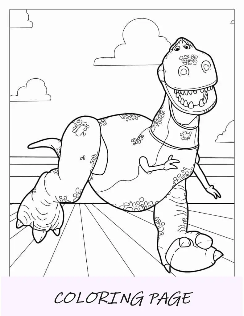 Malvorlage Rex Der Dinosaurier