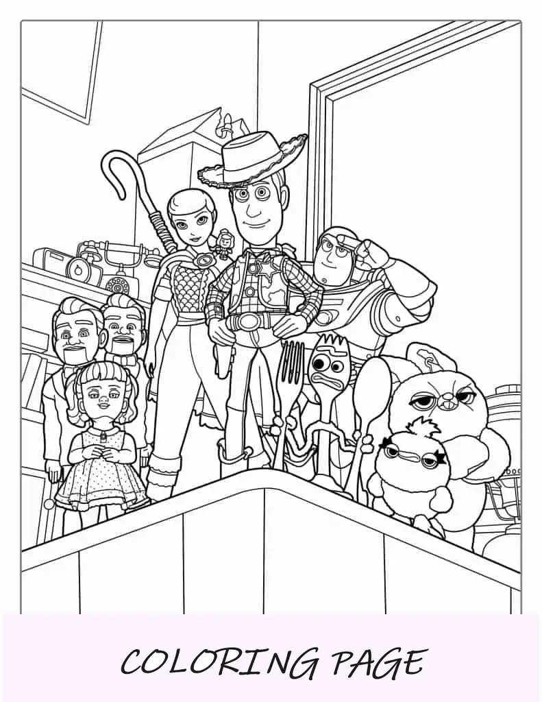 Toy Story 4 Malvorlage