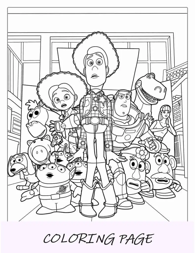Toy Story 3 Malvorlage